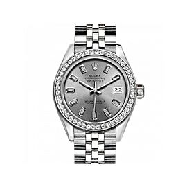 Rolex Datejust Stainless Steel With Silver Dial 26mm Womens Watch