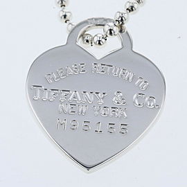 TIFFANY & Co 925 Silver Return to heart tag Necklace LXGBKT-27