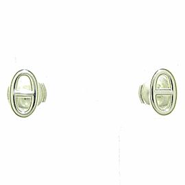 HERMES 925 Silver Earrings LXJG-374