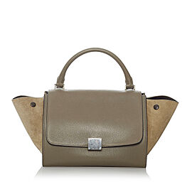 Celine Small Trapeze Leather Satchel