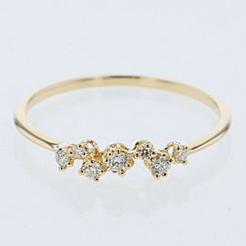 AHKAH 18k Yellow Gold BB Ring LXGBKT-257