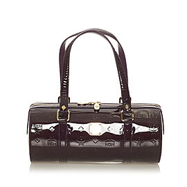 MCM Visetos Patent Leather Handbag