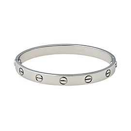 Cartier Love 18K White Gold Bracelet Size 16