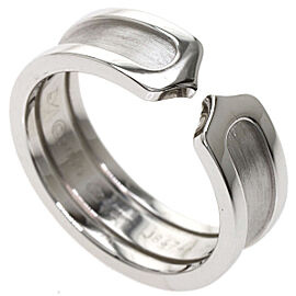 CARTIER 18K white Gold C2 Ring US 6 QJLXG-1419