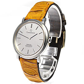 OMEGA Constellation Stainless Steel/leather Automatic Watch