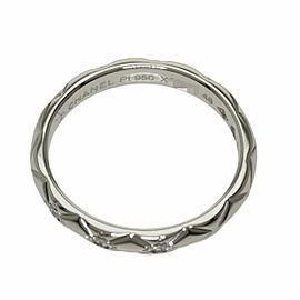 CHANEL 950 Platinum Matelasse Ring LXGQJ-552