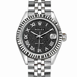 Rolex Datejust Stainless Steel with Black Dial 36mm Mens Watch