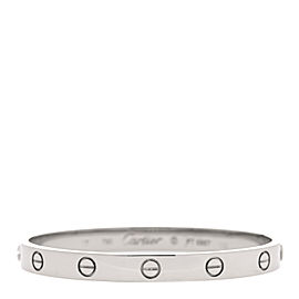 Cartier White Gold Love Bracelet sz 17