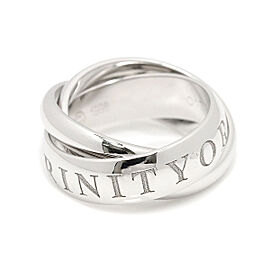 Cartier 18k White Gold Trinity Ring US:4 SKYJN-642