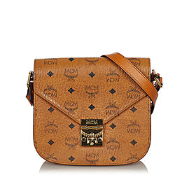 MCM Visetos Patricia Leather Crossbody