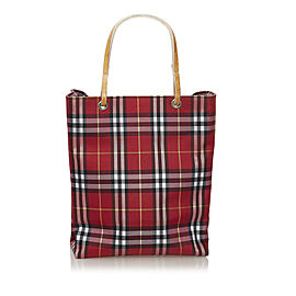 Burberry House Check Canvas Tote Bag