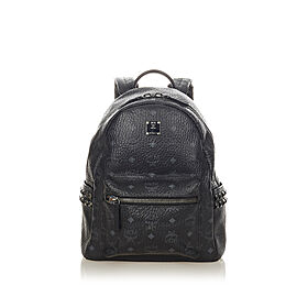 MCM Visetos Stark Leather Backpack