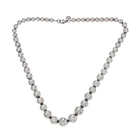 Tiffany & Co. 925 Sterling Silver Ball Bead Necklace