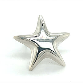 Tiffany & Co Estate Puff Star Brooch Pin Sterling Silver