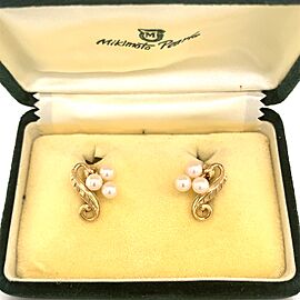 Mikimoto Estate Akoya Pearl Earrings