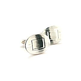 Tiffany & Co Estate Etched Design Men's Cufflinks Sterling Silver 14.7 Grams TIF195