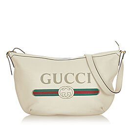 Gucci Logo Leather Shoulder Bag