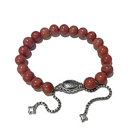 David Yurman Spiritual Beads Bracelet with Red Coral