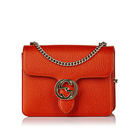 Gucci Interlocking G Leather Crossbody Bag