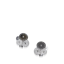 Bulgari 18K White Gold and Diamond Cicladi Earrings