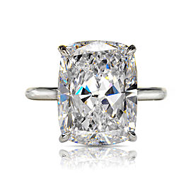 10 CARAT CUSHION CUT D COLOR VVS1 CLARITY DIAMOND ENGAGEMENT RING PLATINIUM GIA CERTIFIED 10CT D VVS1 BY MIKE NEKTA