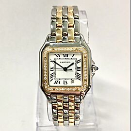 CARTIER PANTHERE 27mm 2 Row Gold DIAMOND Watch