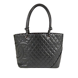 Chanel Cambon Ligne Lambskin Leather Tote Bag