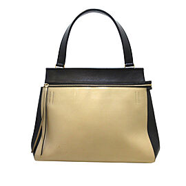 Celine Medium Edge Bicolor Leather Handbag