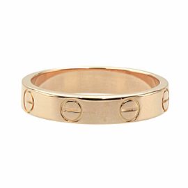 Cartier 18k Pink Gold Mini Love Ring LXGCH-164