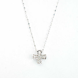 18K white Gold Diamond Necklace