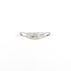 TIFFANY & Co 18K white Gold Curved Ring LXGYMK-931