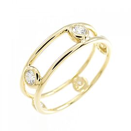 TIFFANY & Co 18k Yellow Gold Diamond US5.25 Ring