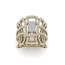 GLAM ® Statement ring in 18K gold with white diamonds of 1.85 ct in weight