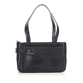 Gancini Leather Shoulder Bag