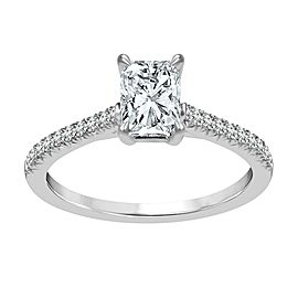 True 1.00 Carat Diamond Engagement Ring in 14K White Gold