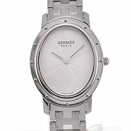 HERMES Clipper Stainless Steel/Stainless Steel Quartz Watch LXGH-253