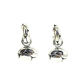 John Hardy Sterling Silver Kali Charm Hoop Earrings