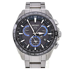 SEIKO Stainless Steel ceramicSolar GPS satellite radio Watch LXGJHW-601