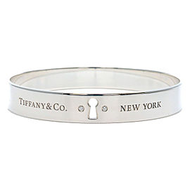 Tiffany&Co. Rock Bangle Bracelet 2P Diamond Silver 925