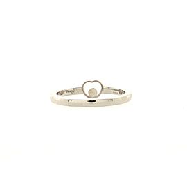 Chopard Happy Diamonds 1 Diamond Heart Ring 18K White Gold