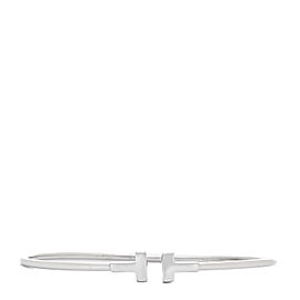 Tiffany & Co. T Narrow Wire bracelet in 18k White Gold