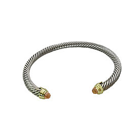 David Yurman Cable Classic Bracelet with Morganite and Gold