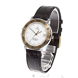 OMEGA Constellation Stainless Steel/leather Automatic Watch