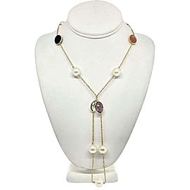 South Sea Pearl Quartz Necklace 14k Gold 12.65 mm 35" Certified $3,950 822109