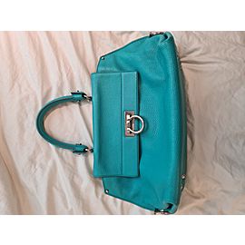 Ferragamo Gancini Sofia Leather Satchel