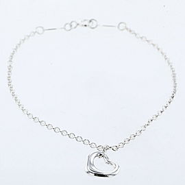 TIFFANY & Co 925 Silver Open Heart Bracelet LXGBKT-748