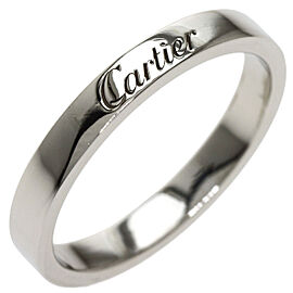 CARTIER 950 Platinum Engraved Logo US 7.5 Ring