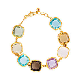 Roberto Coin Ipanema 18K Yellow Gold with 4.15ct Semi Precious Stones Bracelet