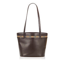 Burberry Leather Tote Bag