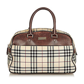 Burberry House Check Canvas Handbag